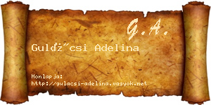 Gulácsi Adelina névjegykártya